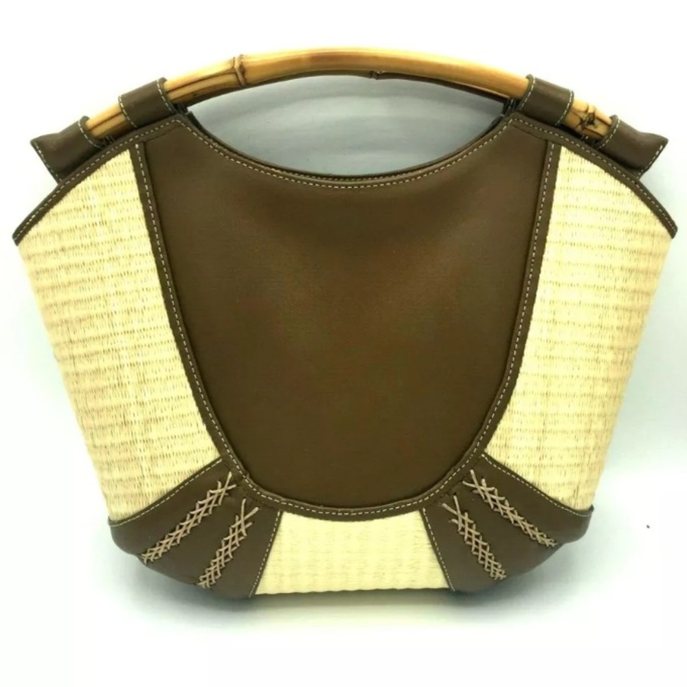 Limon Piel Vintage Boho With Wooden Handle Purse
